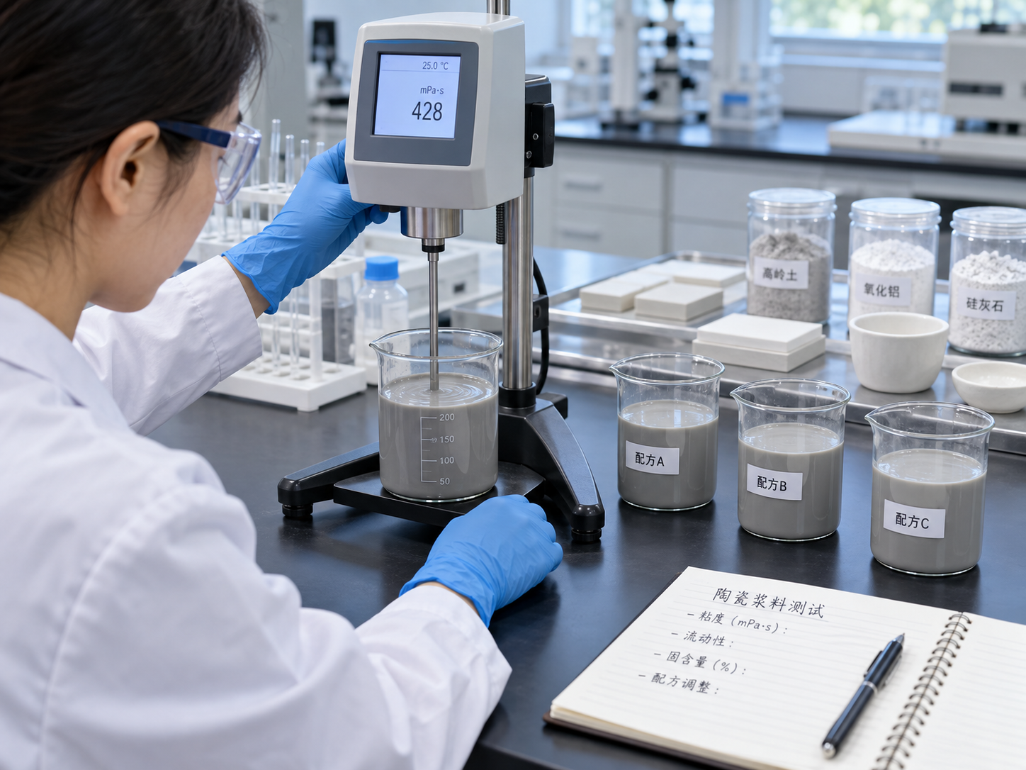 木质素磺酸盐在陶瓷浆料中怎么用?从浆料粘度、固含量到分散效果分析(图2) 木质素磺酸钠 陶瓷 (3).png